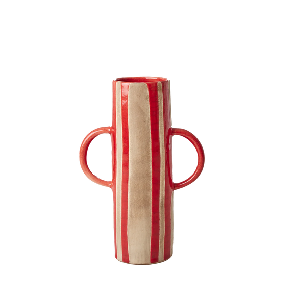Keramik Vase - Rød fra Rice