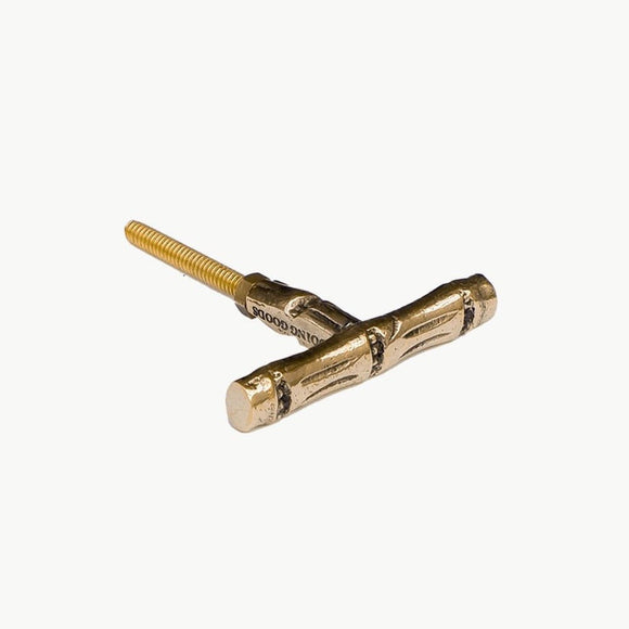 Bouton de meuble en bambou et laiton de Doing Goods