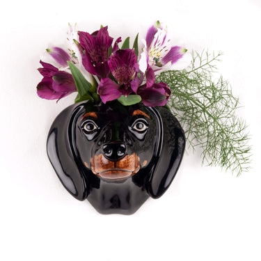 Vase mural en forme de chien de chasse - dimsstudio