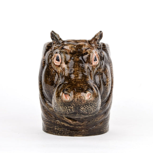 Flodhest vase / blyantholder fra Quail