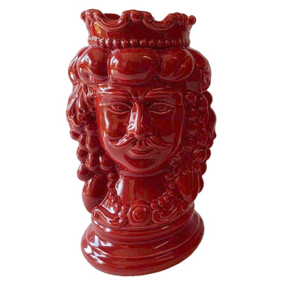 Vase Testa Di Moro - homme rouge
