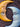 Suspension murale « Lune jaune » en céramique - plusieurs tailles disponibles ! vue du dessus