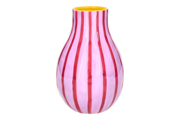 Lilla Pink stribet vase fra GiftCompany