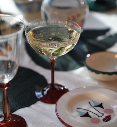I Love You Champagne Glas - sæt med 2 stk. set fra en anden vinkel