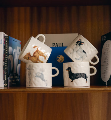 Labradoodle kop set fra en anden vinkel