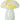 Lampe à champignon en verre jaune / blanc / menthe - 17x15 cm