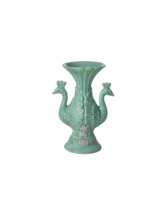Påfugle vase fra Rice
