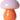 AU Maison - lampe à champignons en verre violet et orange - 16x13 cm