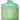 Bonbonniere avec rayures, Green / Light Mint, 17x Ø10 cm