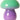 AU Maison - lampe à champignons en verre vert et violet - 16x13 cm