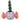 Candy Candlestick - violet et rouge avec des points