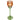 Chandelier à fleurs orange dans le verre