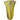Vase jaune élevé avec rayures roses