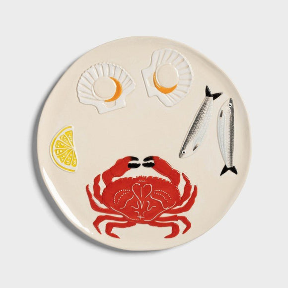 Skaldyr- og fisketallerken fra klevering