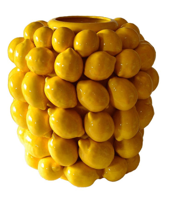 Vase avec des citrons - céramique italienne