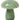 Lampe à champignon en verre vert - 17x15 cm