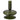 Chandelier en verre vert olive