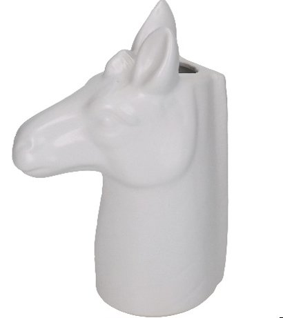 Hvid Zebra Vase fra Kersten