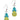 Boucles d'oreilles d'ananas
