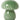 AU Maison - lampe à champignons en verre vert - 16x13 cm